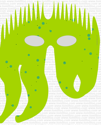 masque étrange  pdf à imprimer
