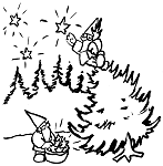 Coloriage de Nol toiles