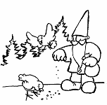 Coloriage de Nol oiseaux