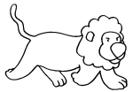 coloriage le lion