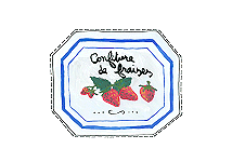 Etiquette confiture de fraise