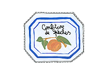 Etiquette confiture de pêches