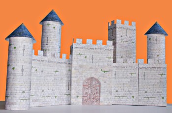 Un château fort en carton à imprimer