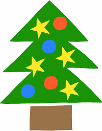 Pochoir sapin de Noël